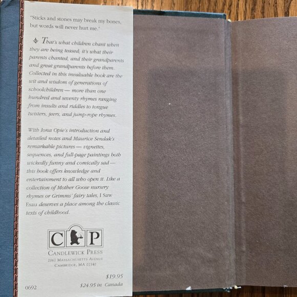 I Saw Esau: The Schoolchild's Pocket Book Maurice Sendak (HC, 1992) - Picture 2 of 8